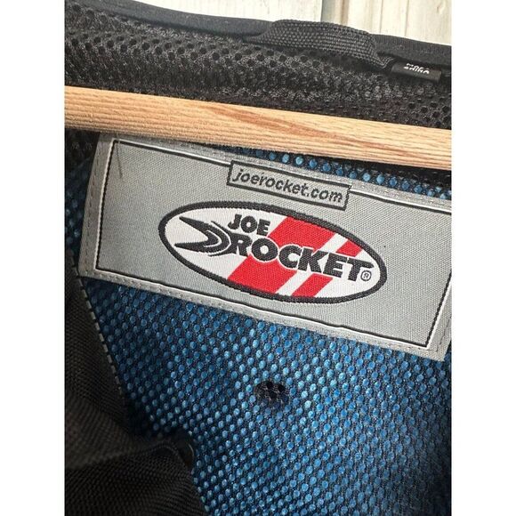 Joe Rocket Men's Mesh Padded Black Motorcycle Jacket Size M Tall - Picture 13 of 15